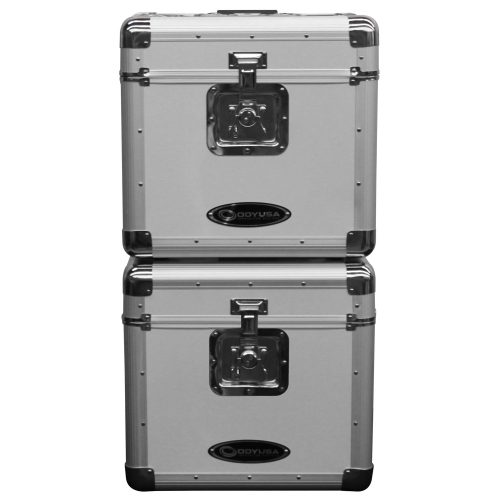 KROM Series Silver Stackable Record / Utility Case for 70 12" Vinyl Records & LPs - Image 6