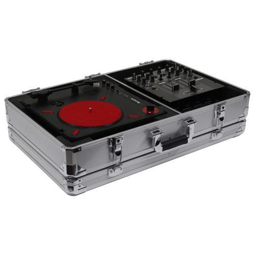KROM Series Silver Numark PT01 Portablist Case with Side Compartment - Image 3
