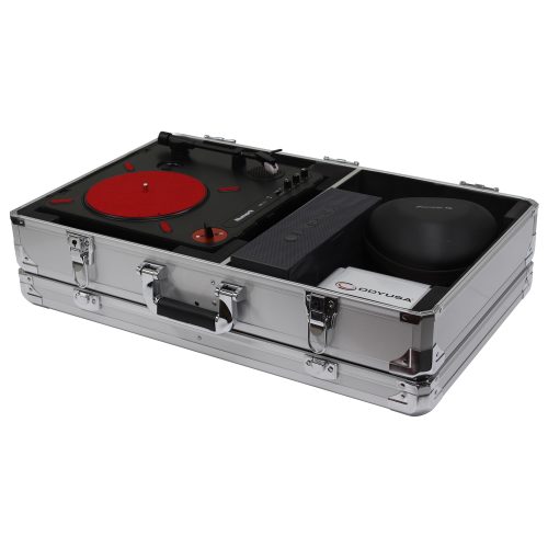 KROM Series Silver Numark PT01 Portablist Case with Side Compartment - Image 5