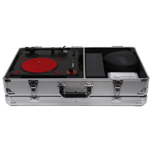 KROM Series Silver Numark PT01 Portablist Case with Side Compartment - Image 6