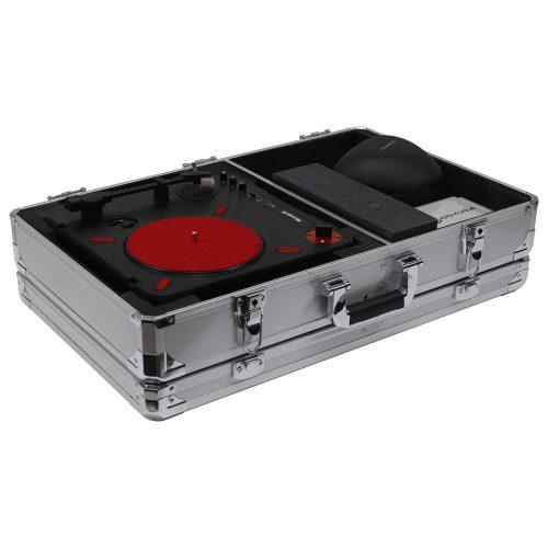 KROM Series Silver Numark PT01 Portablist Case with Side Compartment - Image 7