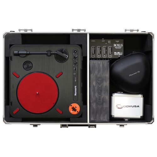 KROM Series Silver Numark PT01 Portablist Case with Side Compartment - Image 9