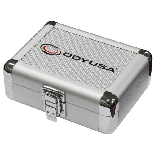 KROM Series Silver Diamond 5" x 3" x 1.5" Interior Compact Utility Accessory Case