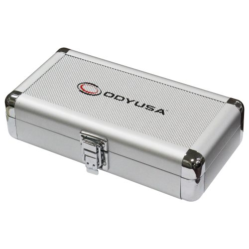 KROM Series Silver Diamond 7.72" x 3" x 1.5" Interior Compact Utility Accessory Case