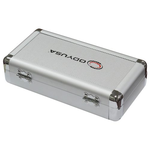 KROM Series Silver Diamond 7.72" x 3" x 1.5" Interior Compact Utility Accessory Case - Image 2