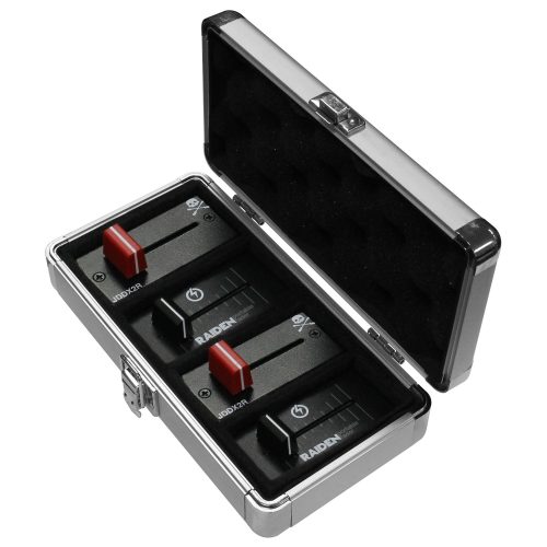 KROM Series Silver Diamond 7.72" x 3" x 1.5" Interior Compact Utility Accessory Case - Image 4