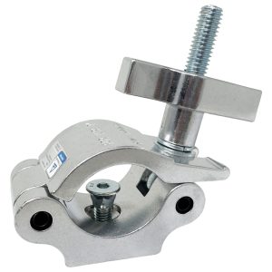 Pro Half Coupler with Large Wing Nut, Fits 2" Tube, 1100 lb Load, Silver