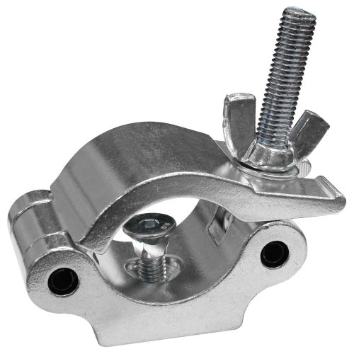 Pro Half Coupler with Square Neck Countersunk Bolt, Fits 2" Tube, 1100 lb Load, Polished Natural