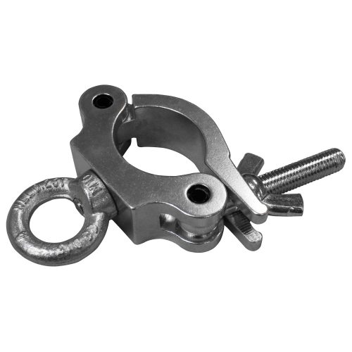 Pro Half Coupler with Eye Bolt, Fits 2" Tube, 660 lb Load, Polished Natural - Image 2