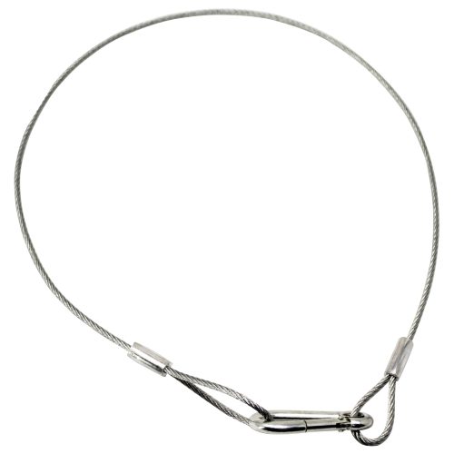 30" Long Safey Cable with Standard Size Spring Hook