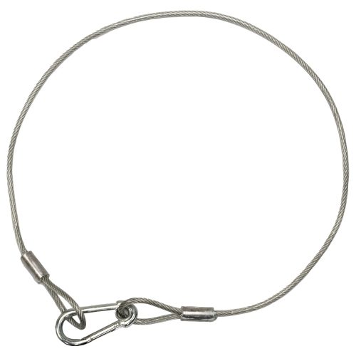 30" Long 4 mm Thick Safety Cable