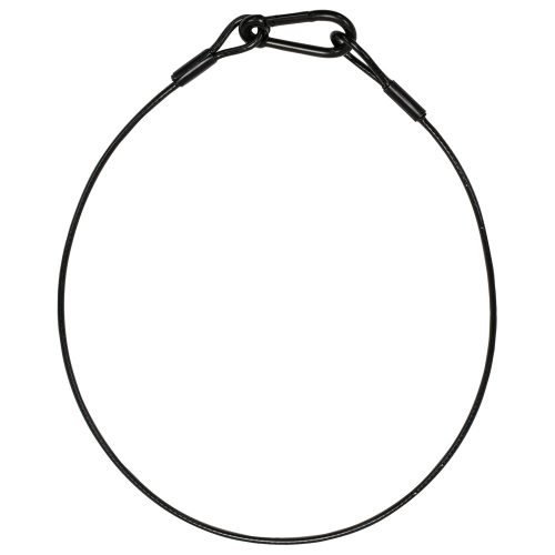 40" Long 5 mm Thick Black Safety Cable