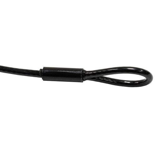 40" Long 5 mm Thick Black Safety Cable - Image 3
