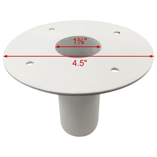 White Tripod Stand Mounting Adapter for Speakers - Image 2