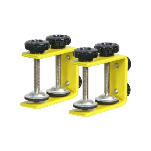 Designer DJ™ Series Yellow L-Stand Table/Case Clamps (Pair)