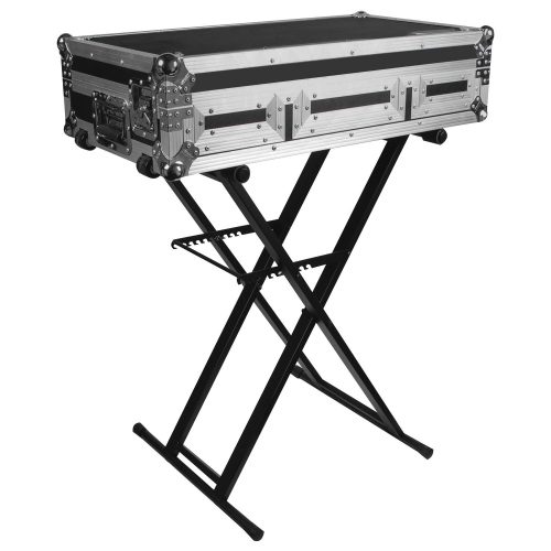 Black Heavy-Duty X-Stand for DJ Coffins and Controller Cases