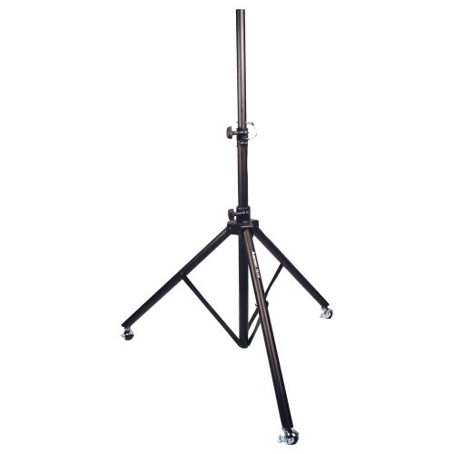 6' Tall Black Speaker Tripod Stand with Wheels
