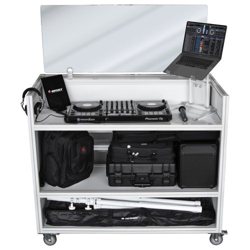 Majestic Portable DJ Booth with 55" Flat Screen Monitor Cabinet - Image 2