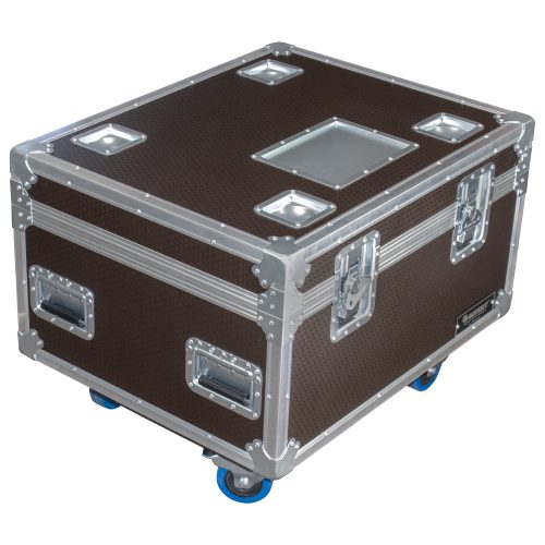 Odyssey Professional 30" x 24" x 22" Brown Hex Board Utility Tour Trunk Case with Caster Wheels - Image 2