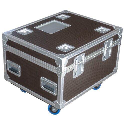 Odyssey Professional 30" x 24" x 22" Brown Hex Board Utility Tour Trunk Case with Caster Wheels - Image 3