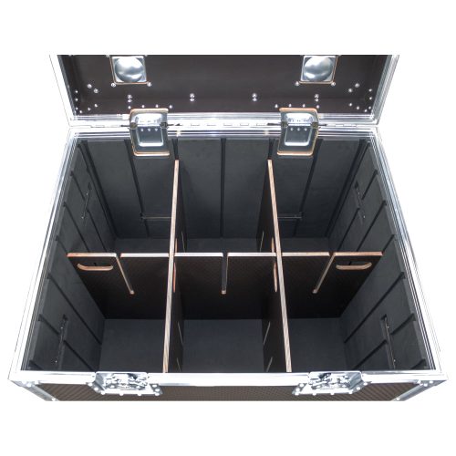 Odyssey Professional 30" x 24" x 30" Brown Hex Board Utility Tour Trunk Case with Caster Wheels - Image 2