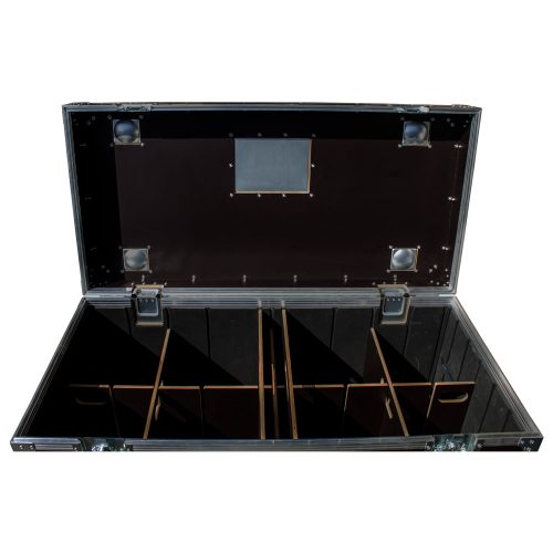 Odyssey Professional 45" x 22" x 30" Brown Hex Board Utility Tour Trunk Case with Caster Wheels - Image 2