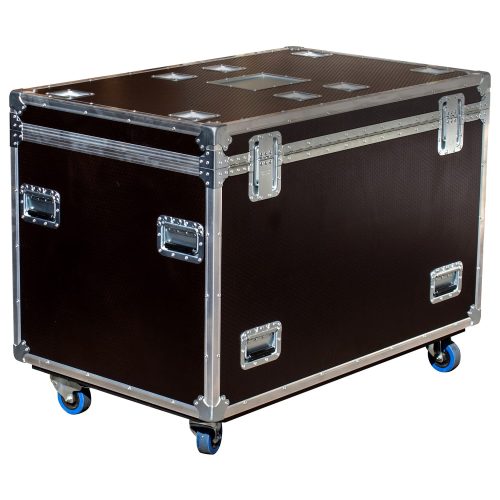 Odyssey Professional 48" x 30" x 36" Brown Hex Board Utility Tour Trunk Case with Caster Wheels - Image 3