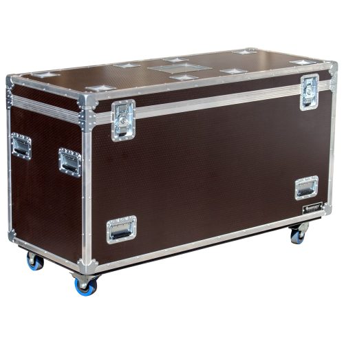 Odyssey Professional 60" x 24" x 36" Brown Hex Board Utility Tour Trunk Case with Caster Wheels - Image 2