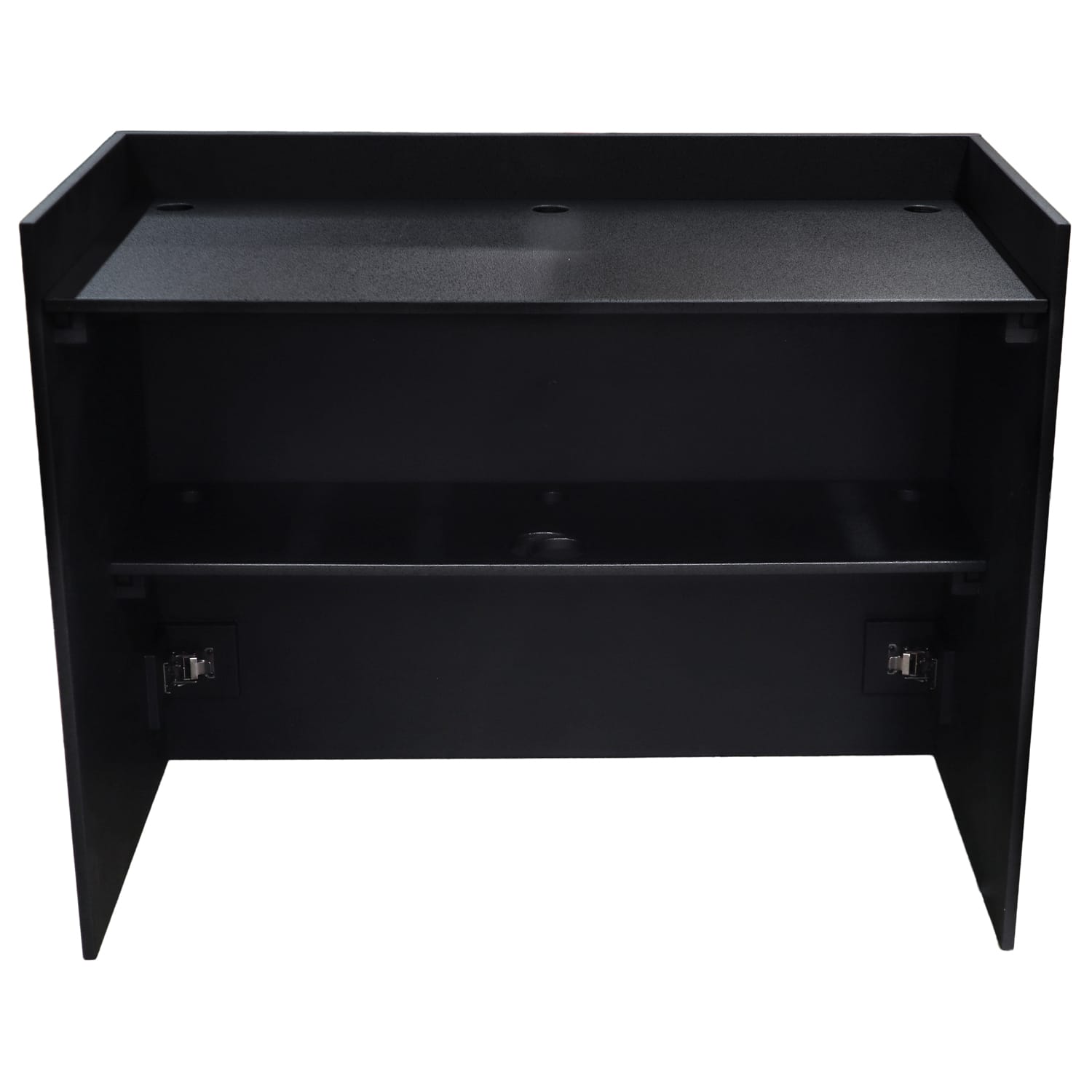 Odyssey Painted Wood Facade-Style Folding DJ Booth - Black