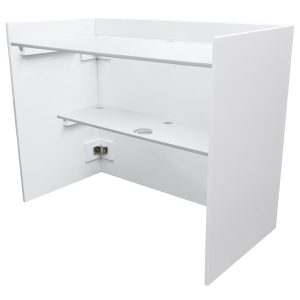 Odyssey Painted Wood Facade-Style Folding DJ Booth - White