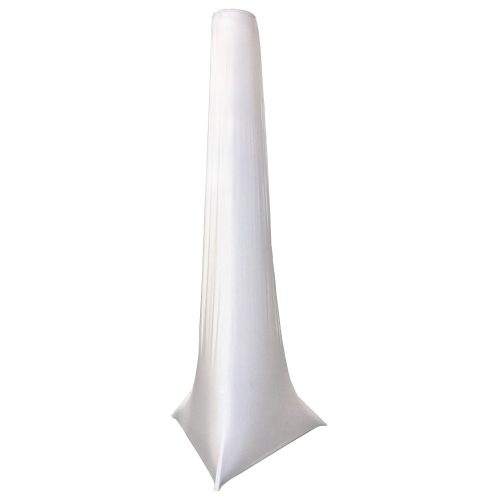 White 15' Tall Crank Stand Slip Scrim