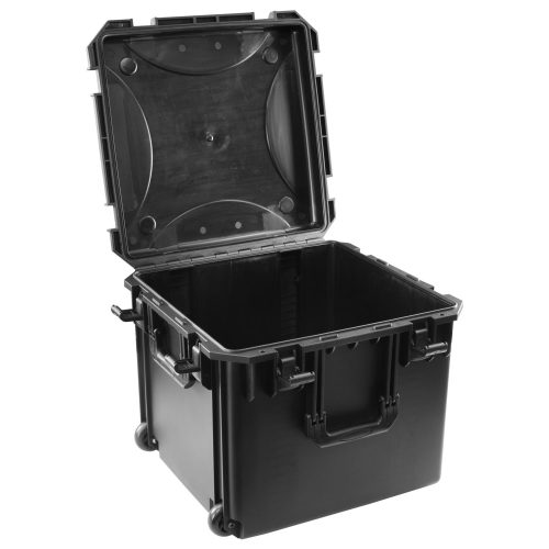 Empty 19.5" x 19" x 15" Bottom Interior Injection-Molded Trolley Utility Case - Image 5