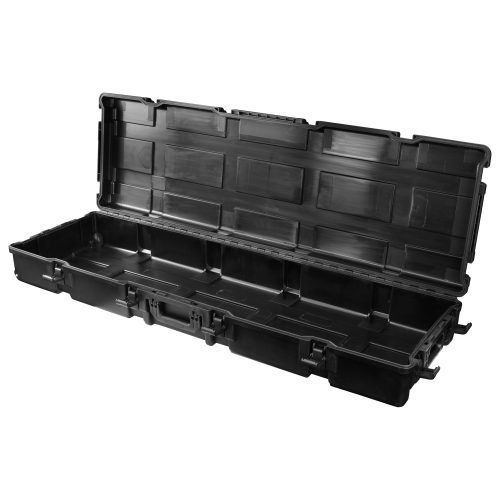 Empty 60.25" x 17.75" x 5.25" Bottom Interior Injection-Molded Utility Case with Wheels