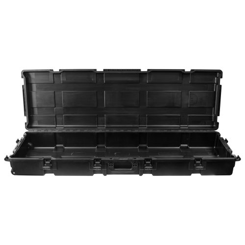 Empty 60.25" x 17.75" x 5.25" Bottom Interior Injection-Molded Utility Case with Wheels - Image 2