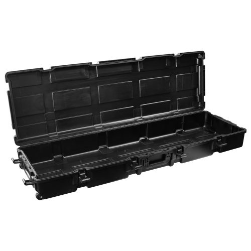 Empty 60.25" x 17.75" x 5.25" Bottom Interior Injection-Molded Utility Case with Wheels - Image 3