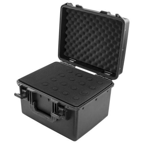 Handheld Microphone Case (Holds 16) With Storage Compartment - Image 4